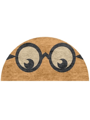 Oddball Halfmoon Hand Knotted Bamboo Silk custom handmade rug