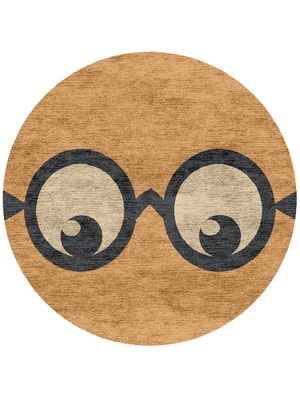 Oddball Round Hand Knotted Bamboo Silk custom handmade rug