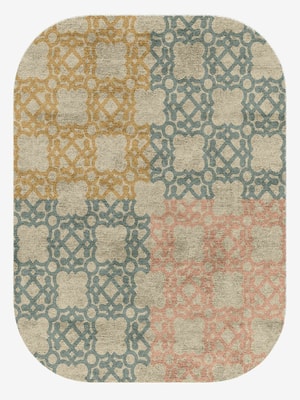 Ona Oblong Hand Knotted Bamboo Silk custom handmade rug
