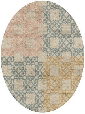 Ona Oval Hand Tufted Bamboo Silk custom handmade rug