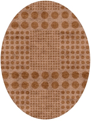 Origins Oval Hand Tufted Bamboo Silk custom handmade rug