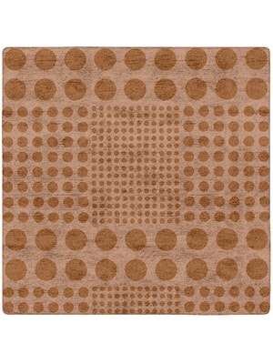Origins Square Hand Tufted Bamboo Silk custom handmade rug
