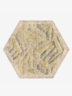 Orikane Hexagon Hand Knotted Bamboo Silk custom handmade rug