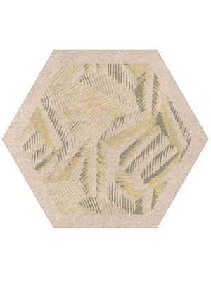Orikane Hexagon Hand Tufted Pure Wool custom handmade rug