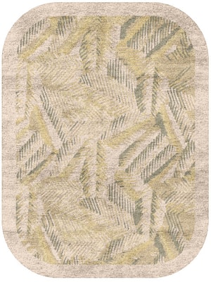 Orikane Oblong Hand Tufted Bamboo Silk custom handmade rug