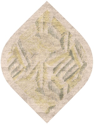 Orikane Ogee Hand Tufted Bamboo Silk custom handmade rug