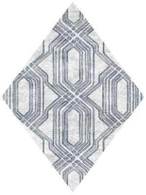 Paynes Diamond Hand Knotted Bamboo Silk custom handmade rug