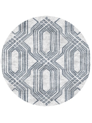 Paynes Round Hand Knotted Bamboo Silk custom handmade rug