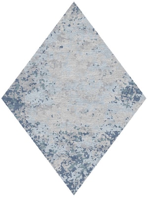 Periwrinkle Diamond Hand Knotted Tibetan Wool custom handmade rug