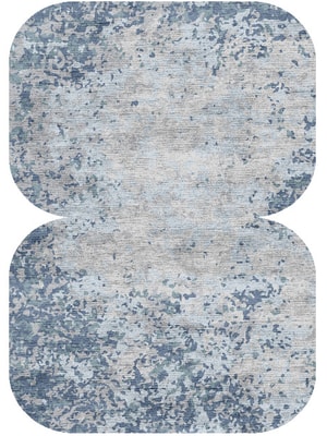 Periwrinkle Eight Hand Knotted Bamboo Silk custom handmade rug