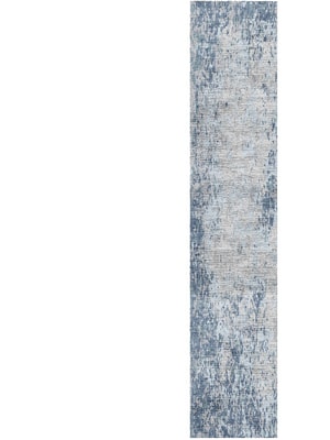 Periwrinkle Runner Hand Knotted Bamboo Silk custom handmade rug