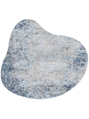 Periwrinkle Splash Hand Knotted Bamboo Silk custom handmade rug