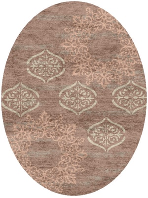 Plato Oval Hand Knotted Bamboo Silk custom handmade rug
