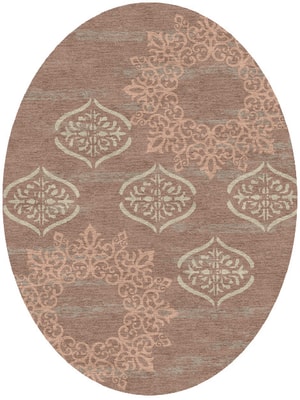 Plato Oval Hand Knotted Tibetan Wool custom handmade rug