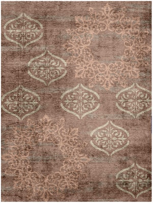 Plato Rectangle Hand Knotted Bamboo Silk custom handmade rug