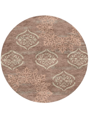Plato Round Hand Knotted Bamboo Silk custom handmade rug