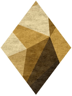 Polyhedron Diamond Hand Knotted Bamboo Silk custom handmade rug