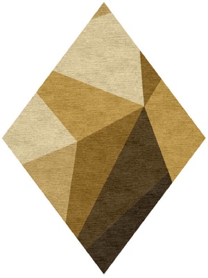 Polyhedron Diamond Hand Knotted Tibetan Wool custom handmade rug