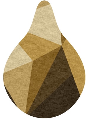 Polyhedron Drop Hand Knotted Tibetan Wool custom handmade rug