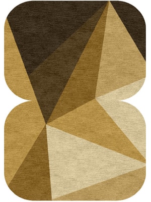 Polyhedron Eight Hand Knotted Tibetan Wool custom handmade rug