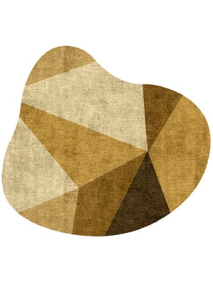 Polyhedron Splash Hand Knotted Bamboo Silk custom handmade rug
