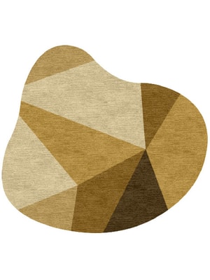 Polyhedron Splash Hand Knotted Tibetan Wool custom handmade rug