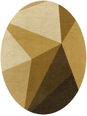 Polyhedron Oval Hand Tufted Pure Wool custom handmade rug