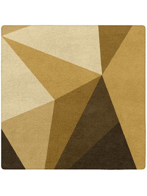 Polyhedron Square Hand Tufted Pure Wool custom handmade rug