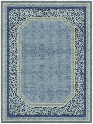 Porcelain Rectangle Hand Knotted Tibetan Wool custom handmade rug