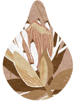 Potpourri Drop Hand Knotted Tibetan Wool custom handmade rug