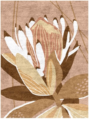 Potpourri Rectangle Hand Knotted Bamboo Silk custom handmade rug