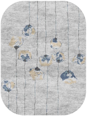 Qamar Oblong Hand Knotted Bamboo Silk custom handmade rug