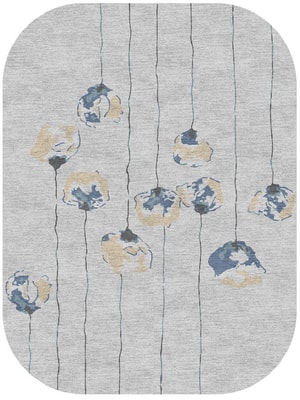 Qamar Oblong Hand Knotted Tibetan Wool custom handmade rug