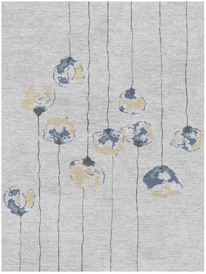Qamar Rectangle Hand Knotted Tibetan Wool custom handmade rug