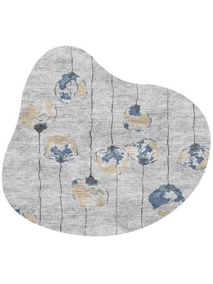 Qamar Splash Hand Knotted Bamboo Silk custom handmade rug