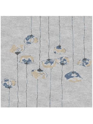 Qamar Square Hand Knotted Tibetan Wool custom handmade rug