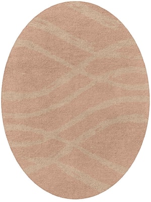 Ripple Oval Hand Tufted Pure Wool custom handmade rug
