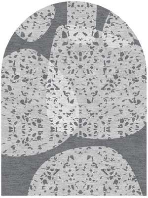 Rock Spots Arch Hand Knotted Tibetan Wool custom handmade rug