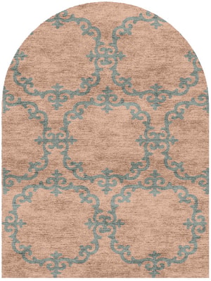 Rococo Arch Hand Knotted Bamboo Silk custom handmade rug