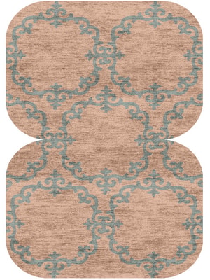 Rococo Eight Hand Knotted Bamboo Silk custom handmade rug