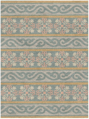 Rumi Rectangle Hand Knotted Tibetan Wool custom handmade rug