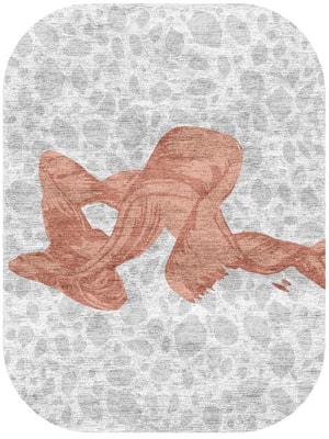 Rushdot Oblong Hand Knotted Bamboo Silk custom handmade rug