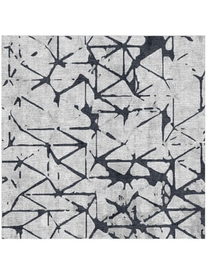 Saas Square Hand Knotted Bamboo Silk custom handmade rug