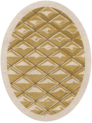 Sakana Oval Hand Tufted Pure Wool custom handmade rug