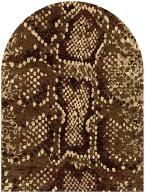 Scales Arch Hand Knotted Bamboo Silk custom handmade rug