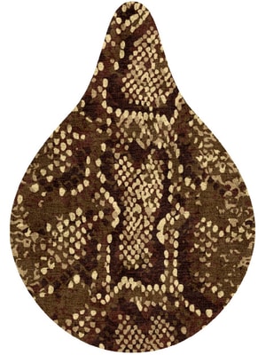 Scales Drop Hand Knotted Bamboo Silk custom handmade rug
