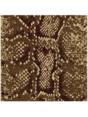 Scales Square Hand Knotted Tibetan Wool custom handmade rug