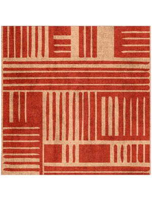 Schema Square Flatweave Bamboo Silk custom handmade rug