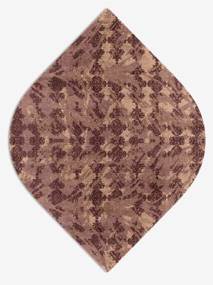 Scrolling Damask Ogee Hand Knotted Bamboo Silk custom handmade rug
