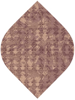 Scrolling Damask Ogee Hand Knotted Tibetan Wool custom handmade rug
